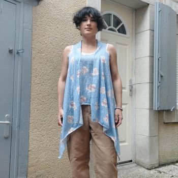 Superbe haut en 2 parties
