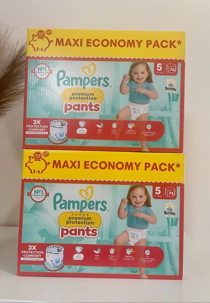 Couches Pampers Pants Premium Protection taille 5