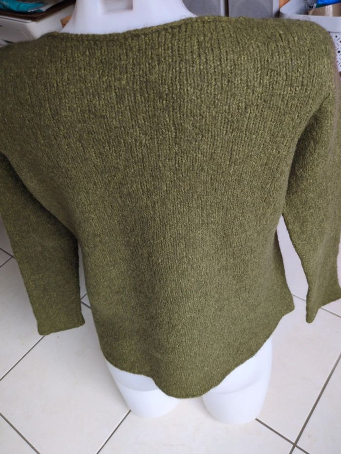 Pull alpaga vert olive American vintage S - photo numéro 10