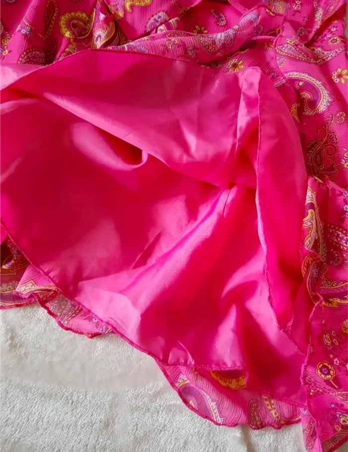 Robe courte habillée imprimé cachemire 38 - photo numéro 7