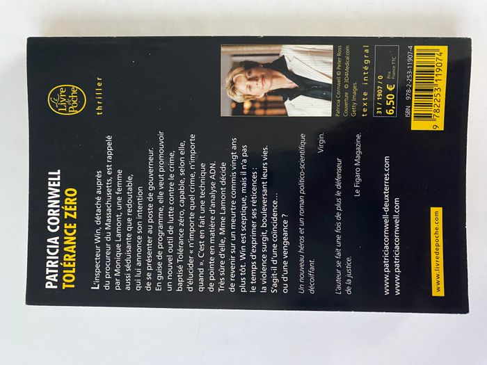 Tolérance zéro de Patricia Cornwell - photo numéro 2