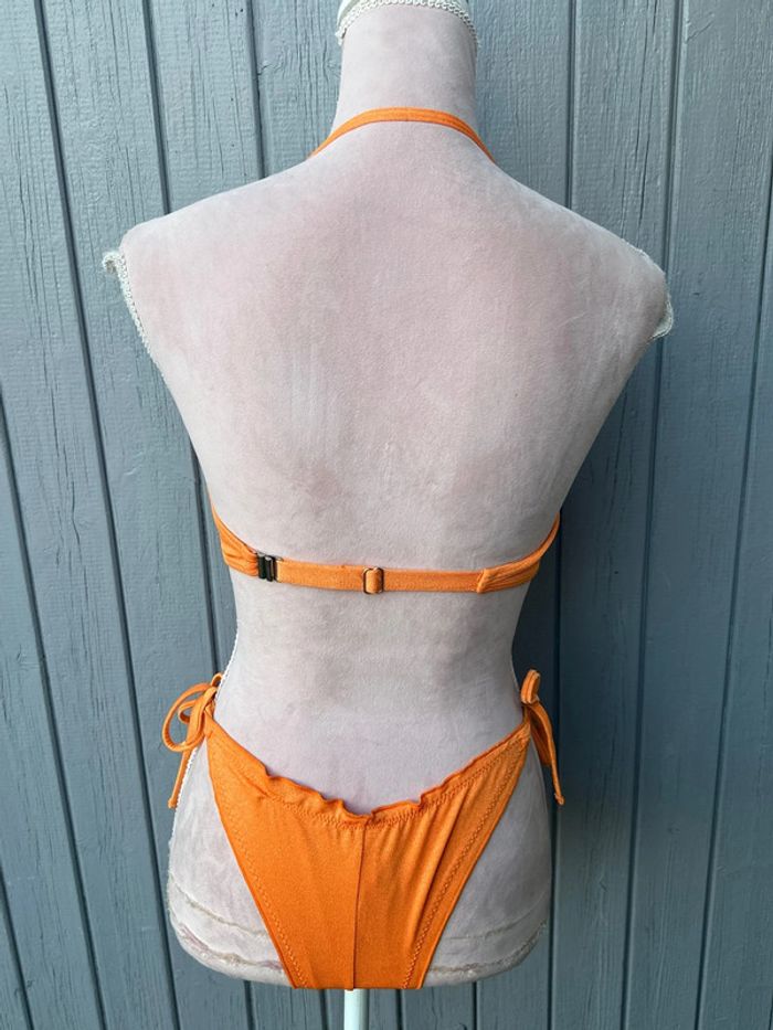Maillot de bain bikini 2 pièces orange nacré - photo numéro 5