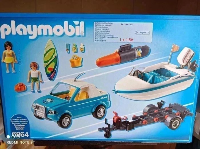 20 € 🚤 Playmobil 6864 – Voiture avec Bateau 🚤 - photo numéro 8