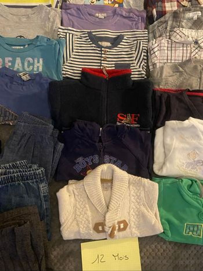 Gros lot vêtements bébé garçon 12 mois 1 an - photo numéro 9