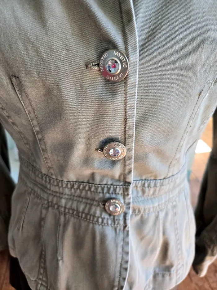 Veste kaki brodée Mystic - photo numéro 2