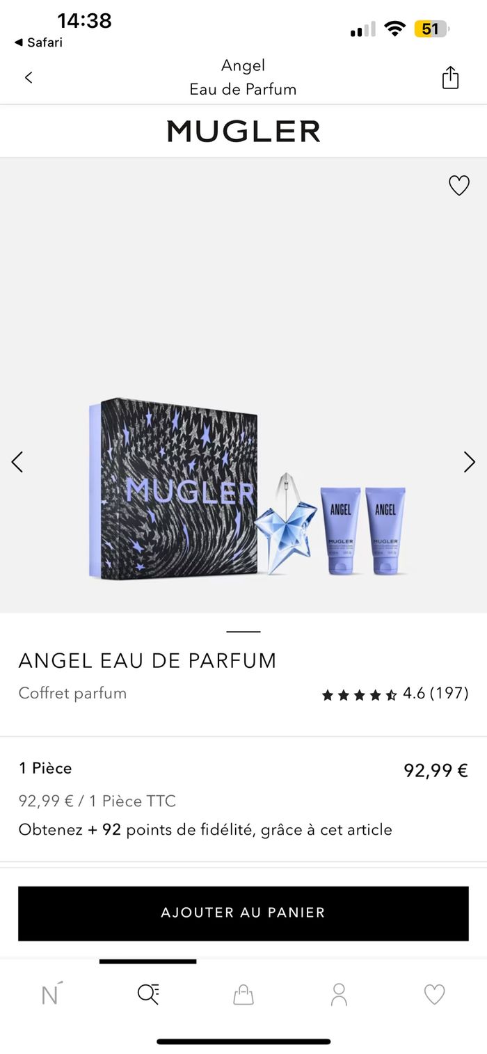 Coffret Parfum Angel Eau de Parfum ( MUGLER ) - photo numéro 6