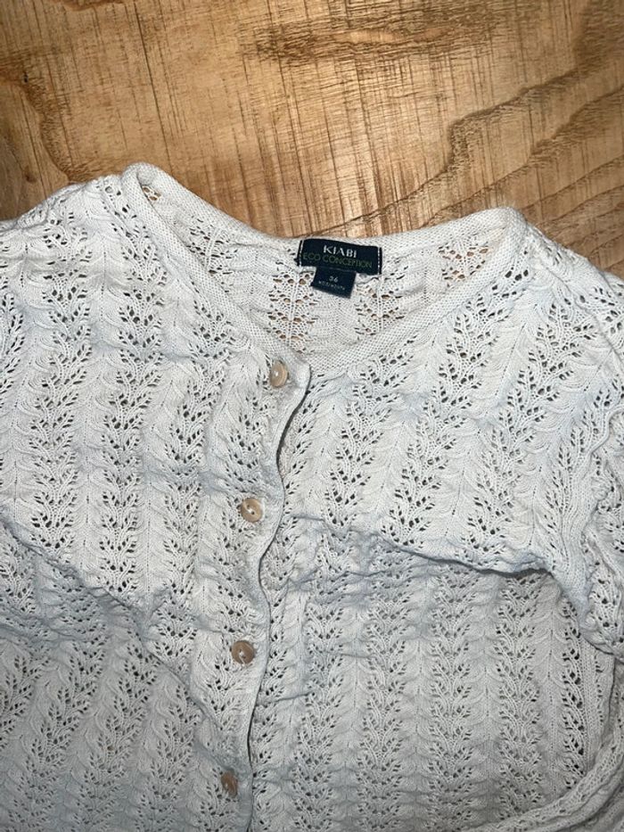 Gilet kiabi bohème broderie taille 36 mois 3 ans fille - photo numéro 2