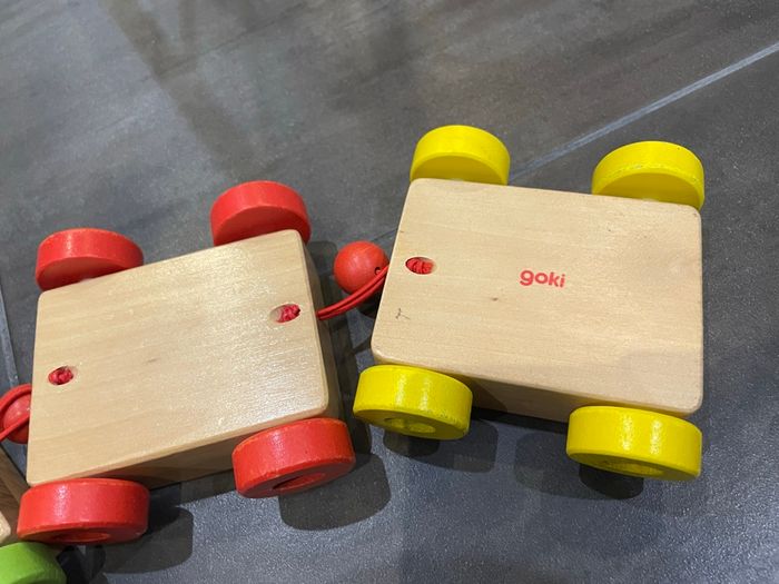 Train en bois à tirer 2 en 1 , Goki - photo numéro 4