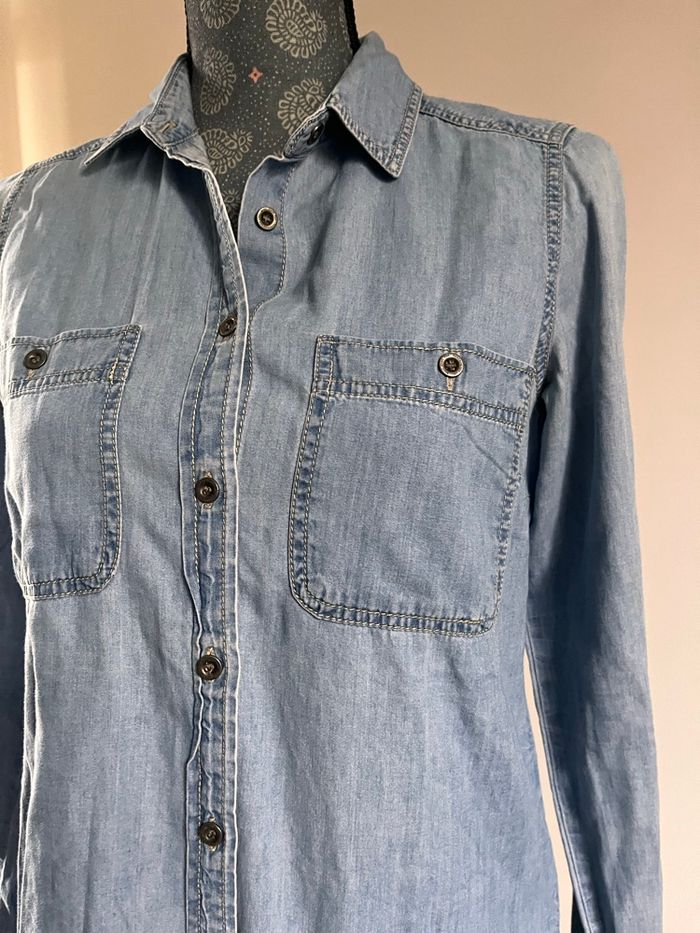 Chemise en jean Pull & Bear Taille S - photo numéro 4