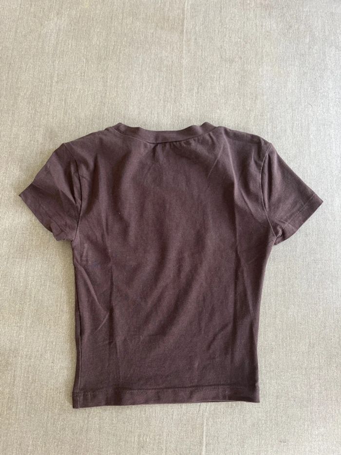 TEE shirt h&m marron xxs - photo numéro 3