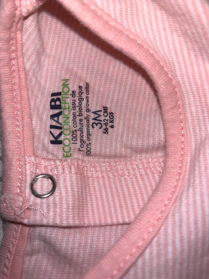 T-shirt rose bébé fille 3 mois Gémo - photo numéro 3