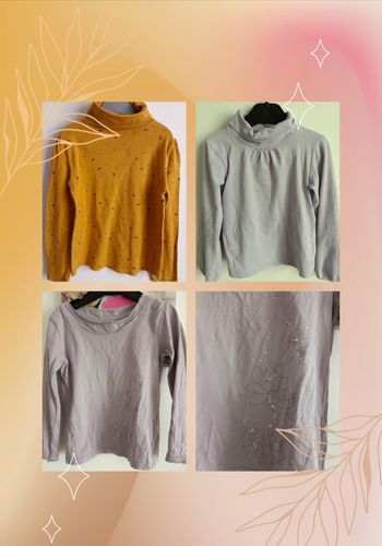 Lot de hauts fille à manches longues en 5 ans