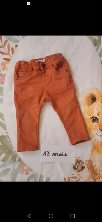 Pantalon 12 mois garçon