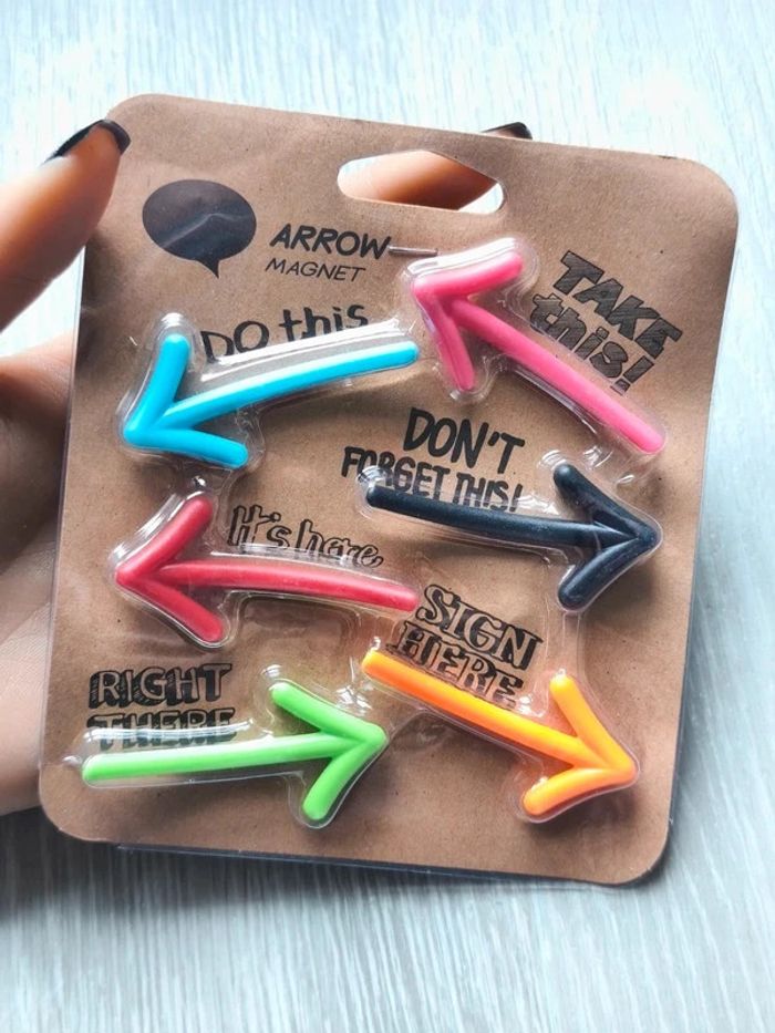 Lot de 6 aimants en forme de flèche - photo numéro 2