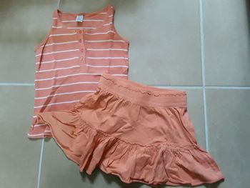 Ensemble orange fille 5 ans ZARA TBE