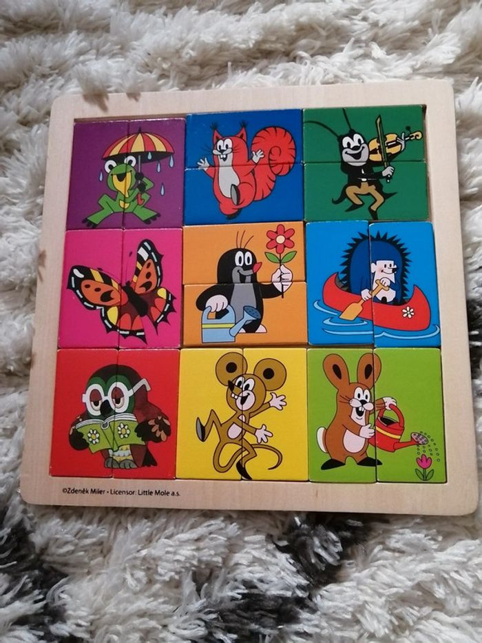 Jeu des doubles en bois