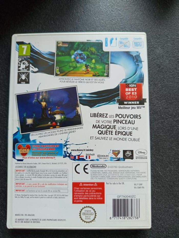 Nintendo - Wii - Disney - Epic Mickey - photo numéro 2