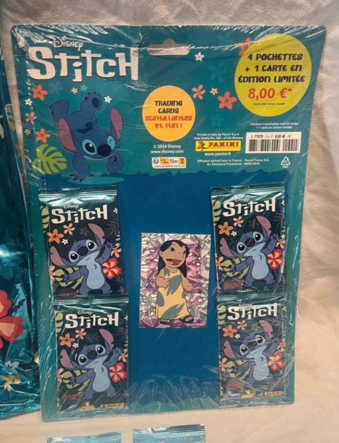 Maxi Kit panini cartes à collectionner STITCH - photo numéro 4