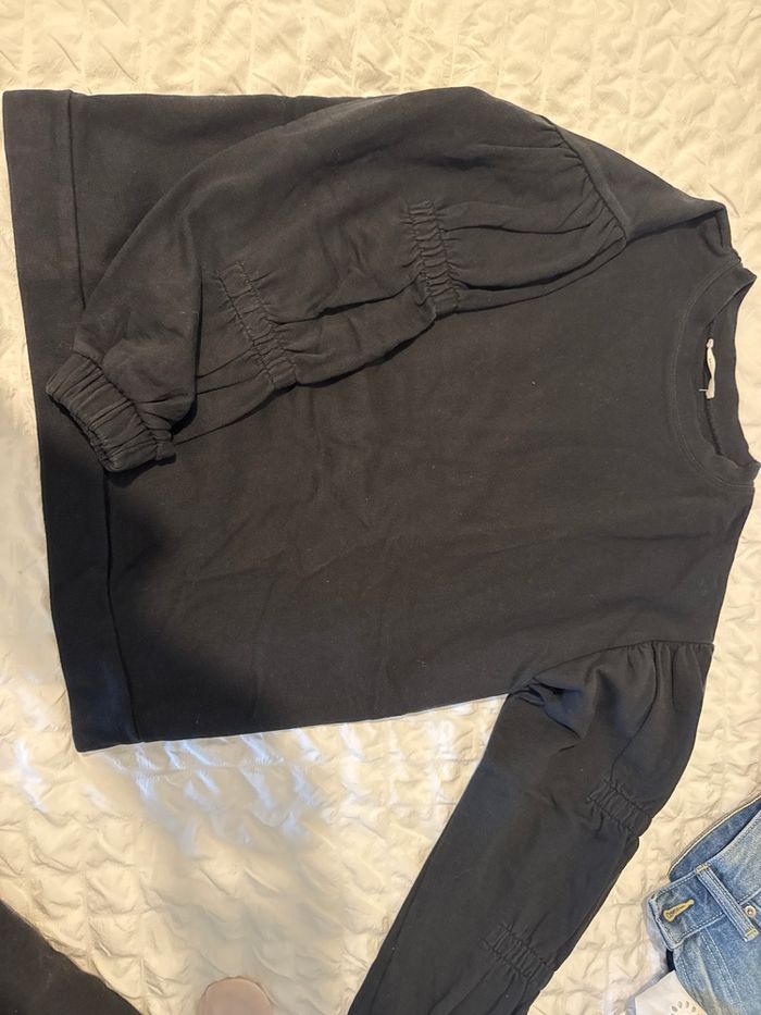 sweat manches bouffantes