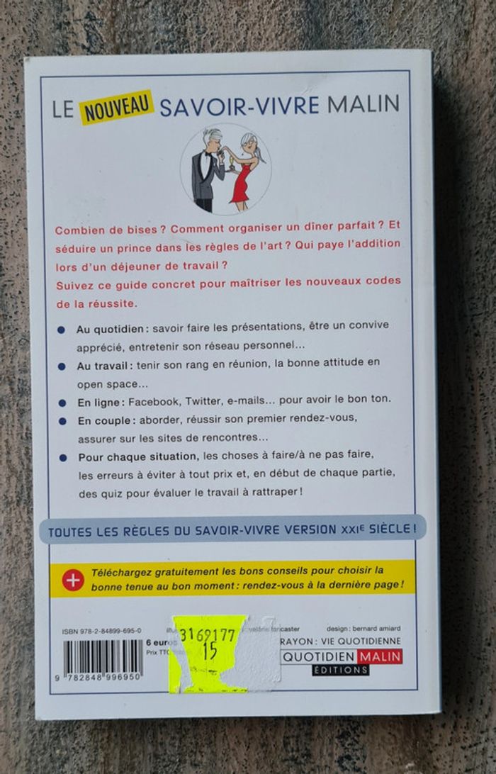 Livre neuf  le nouveau savoir-vivre malin - photo numéro 2