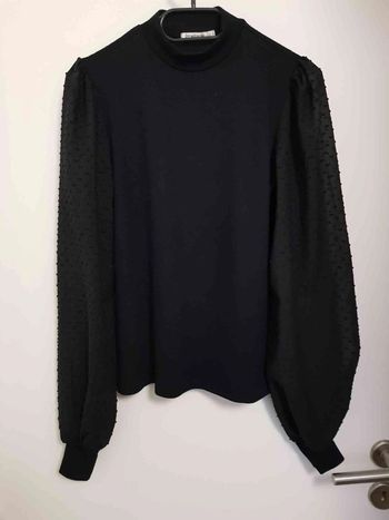 Haut manche bouffante noir taille 36