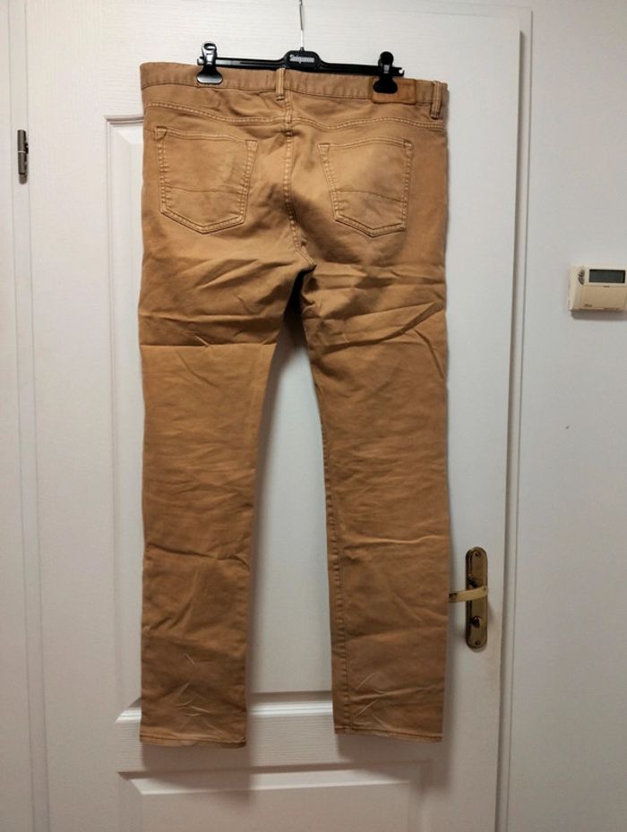 Pantalon jean slim fit camel Logg H&M 48 - photo numéro 3