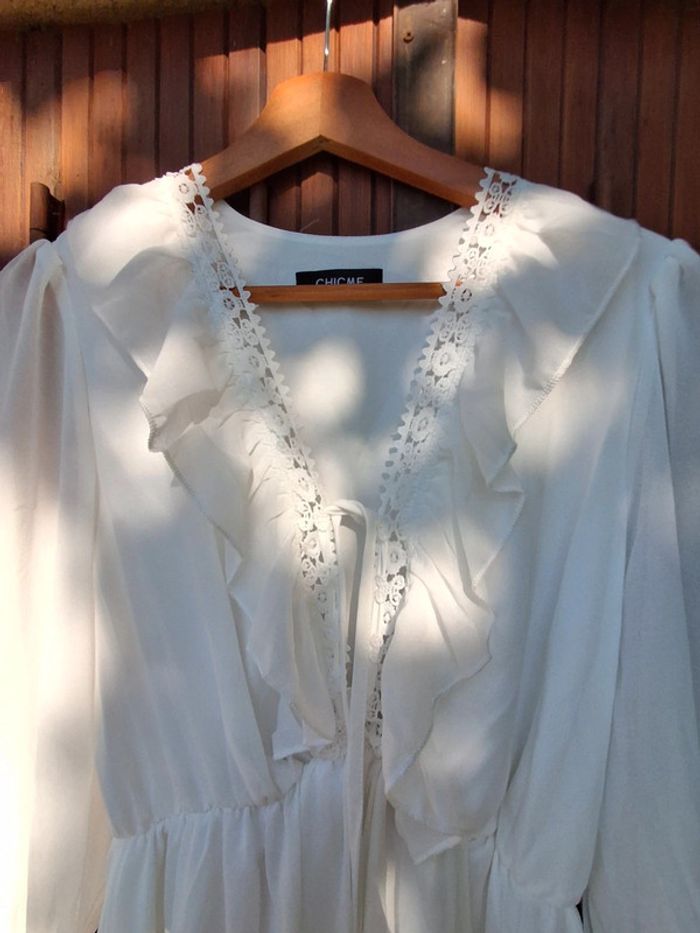 Robe blanche ChicMe taille S - photo numéro 3
