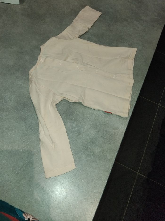 T-shirt manches longues p'tit bisou 6 mois - photo numéro 3