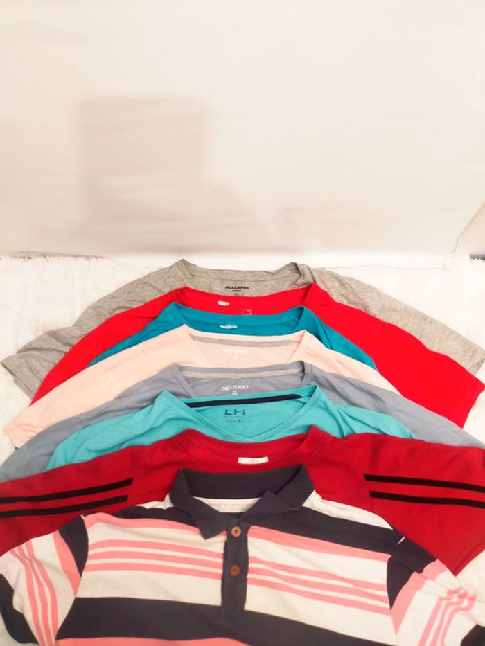 Lot de 8 tee-shirt taille XL et XXL marques divers
