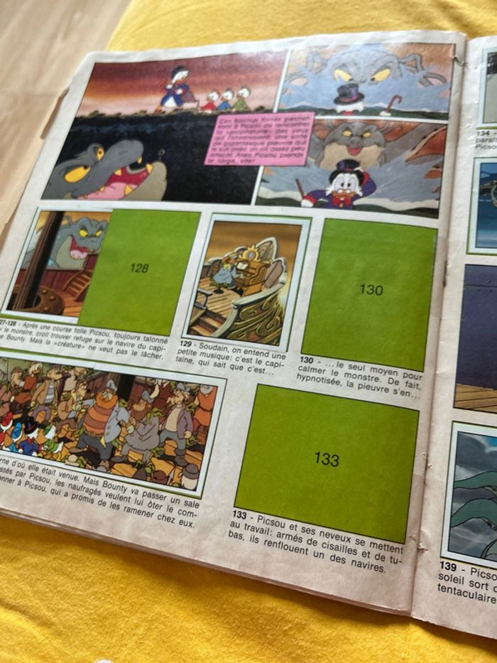Livre à vignette panini - complet à 95 % 1987 Disney ducktales - la bande à picsou - photo numéro 11