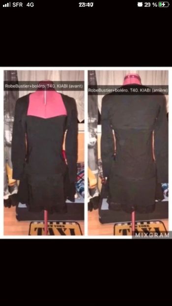 Robe bustier avec boléro taille 40