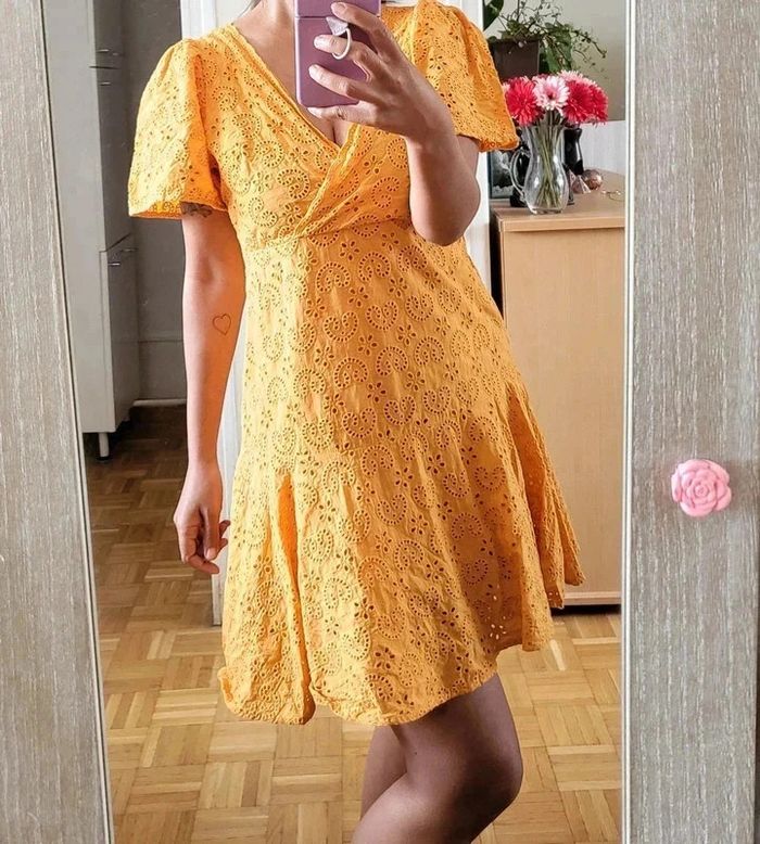 Magnifique robe orangée Primark Taille 38 - photo numéro 3