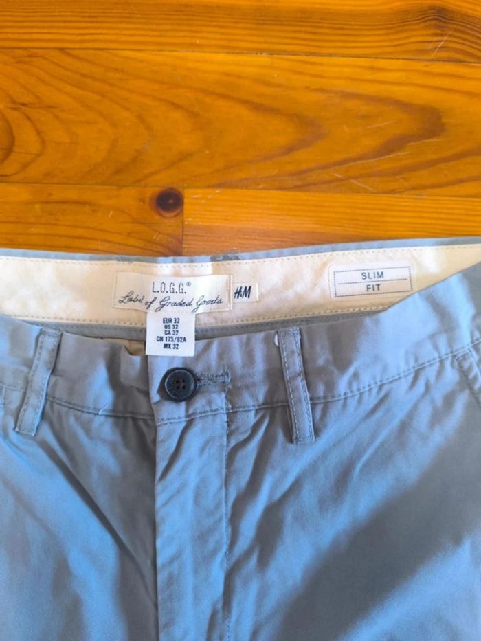 Chino H&M - Slim Fit - Taille 42 W32 - Gris clair - photo numéro 4