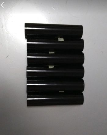 6 minis  rouleaux vinyle adhésif permanent noirs