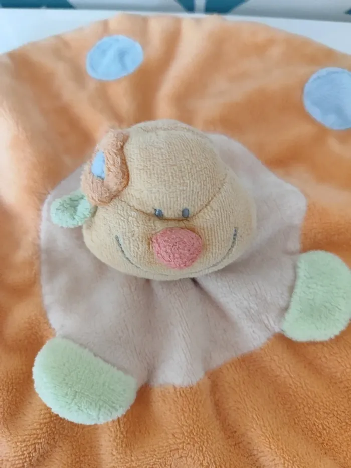 Doudou plat coccinelle jollybaby - photo numéro 2