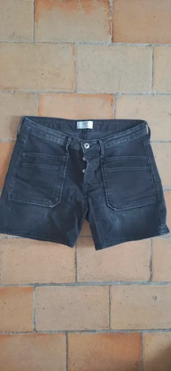 🖤 Short Madrague – Le Temps des Cerises – Jean noir – Taille 29 – Très bon état