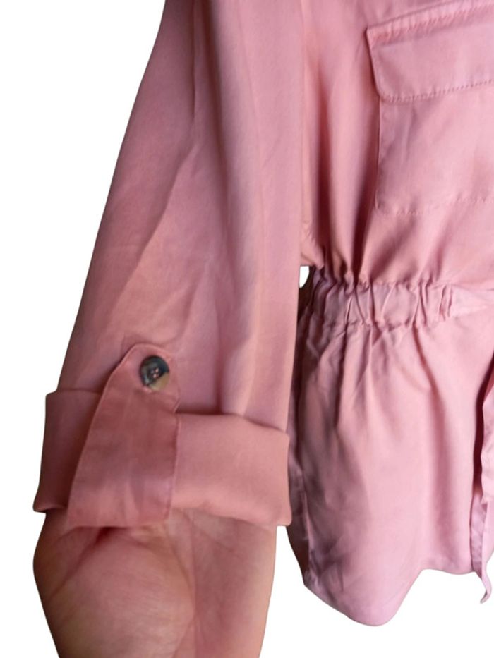 Robe saharienne zara vieux rose - photo numéro 3