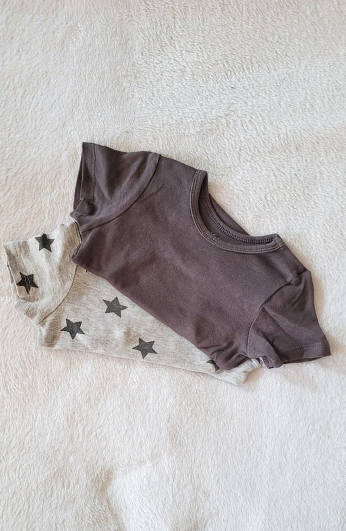 Lot de 2 bodys H&M 74 cm