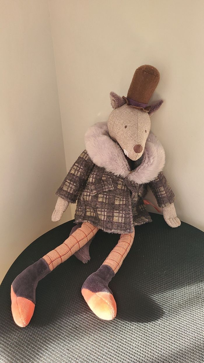Peluche Poupée Loup le Gentleman - Il était une fois - photo numéro 3