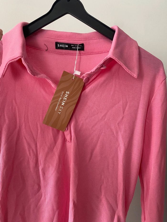 Haut manches longues rose - photo numéro 2