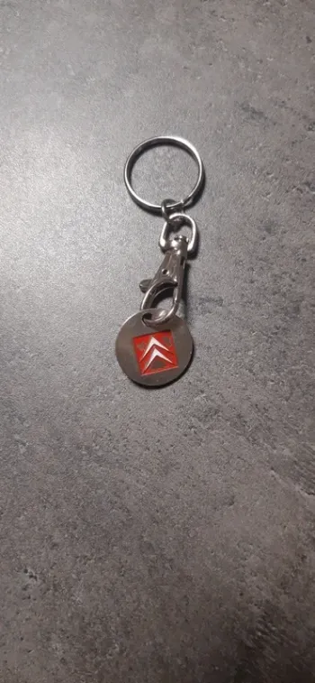 Porte-clés + jeton "Citroën"