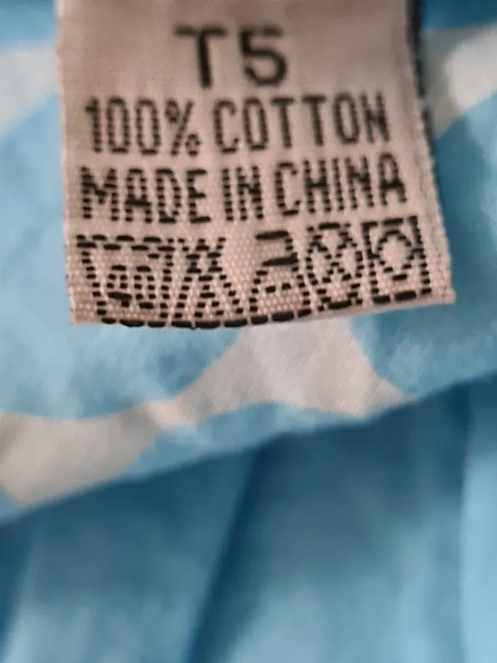 Tunique ou robe courte longue bleu ciel Taille XL - photo numéro 4