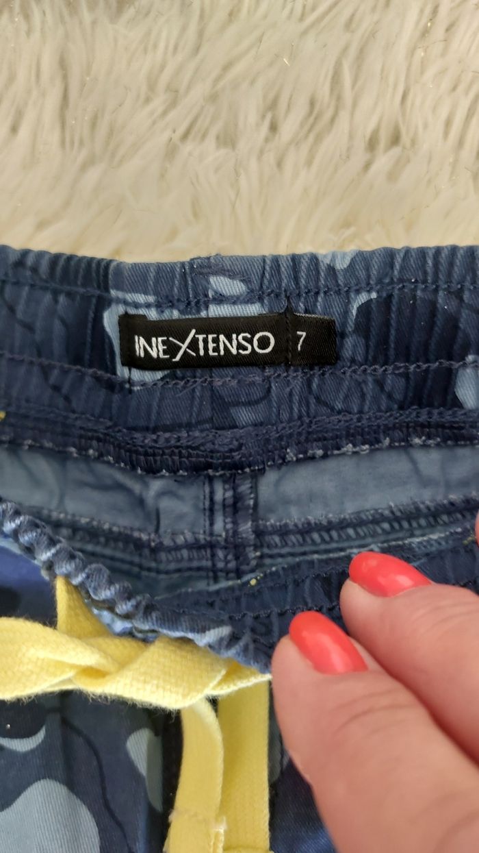 Short bleu à motifs 7 ans - photo numéro 4