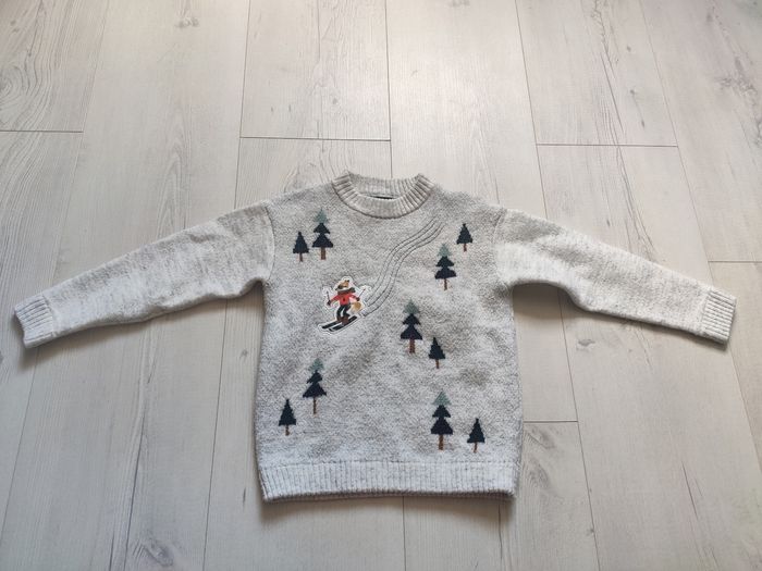 Pull gris Kiabi 6 ans