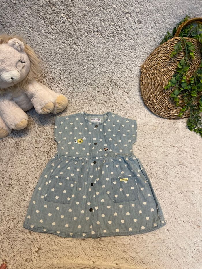 Robe en jeans à cœur - Sucre d’orge - photo numéro 5