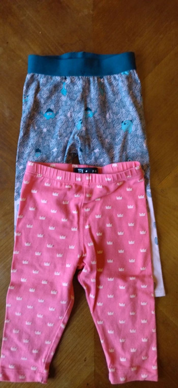 4 pantalons fille taille 18 mois - photo numéro 2