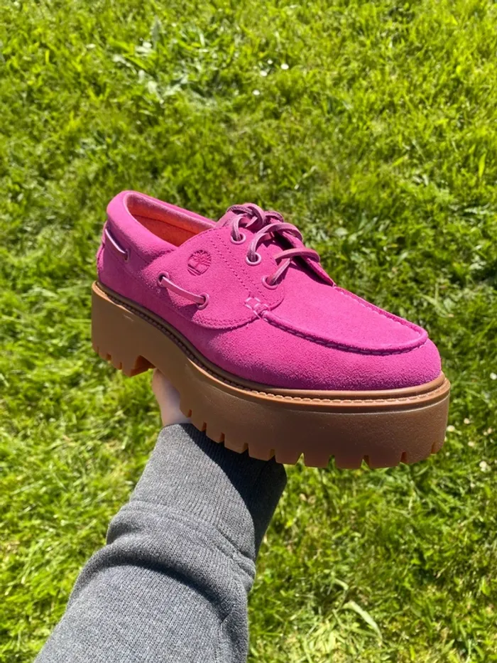 Timberland Plate-forme rose/ street-boat dark pink