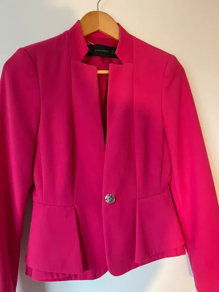 Blazer rose foncé Zara - photo numéro 2