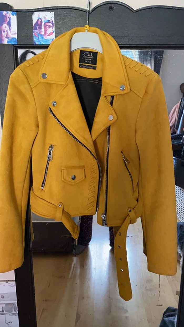 Veste style perfecto jaune C&A - photo numéro 3