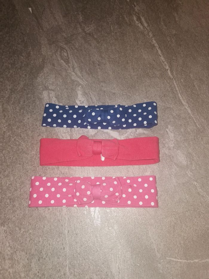 Lot bandeaux bébé fille 6/12 mois